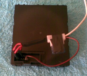 This is the 12volt live inputs...although the odd coloured wire is the only one needed